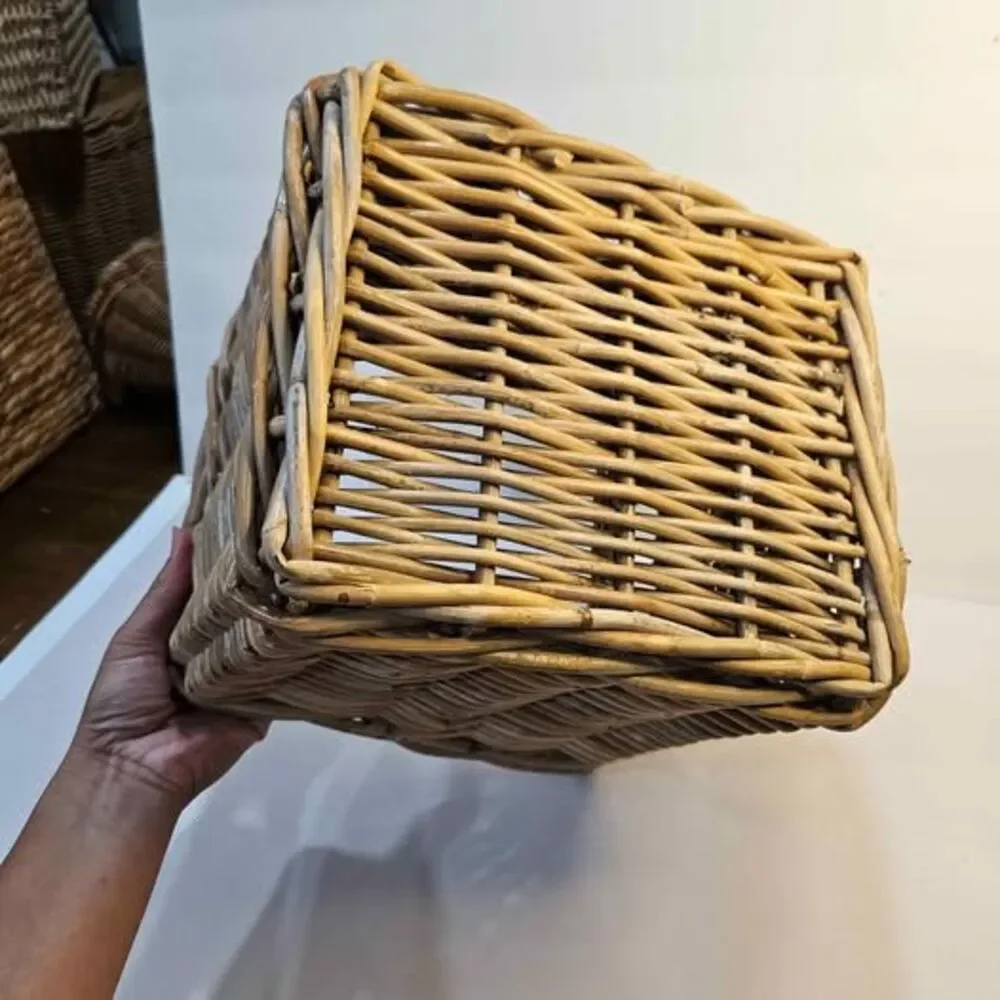 Wicker Storage Basket with Handles